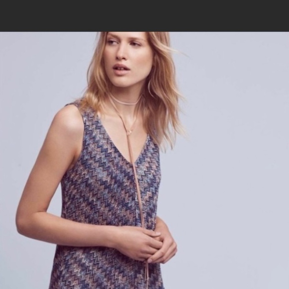 Anthropogie Maeve Westwater purple  knit dress